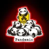Stay safe and stylish with this pandemic pun neon sign.