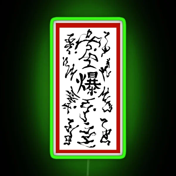 PAPERBOMB Explosive Tag Ninja RGB Neon Sign