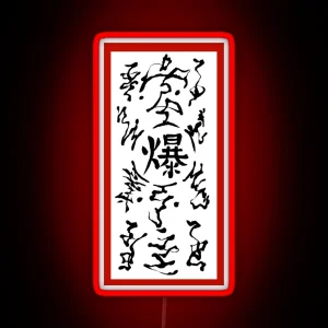PAPERBOMB Explosive Tag Ninja RGB Neon Sign