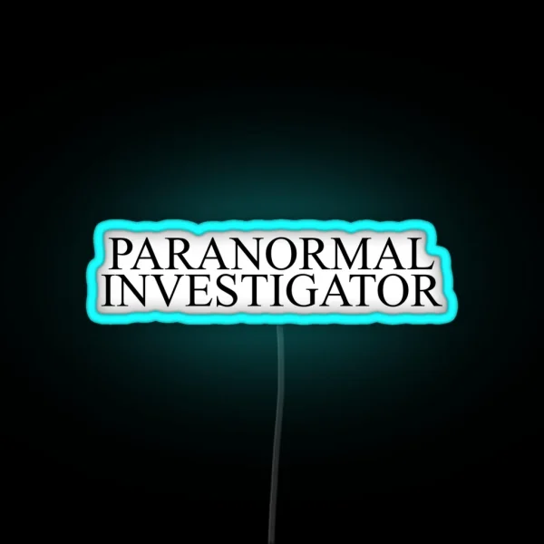 Paranormal Investigator RGB Neon Sign