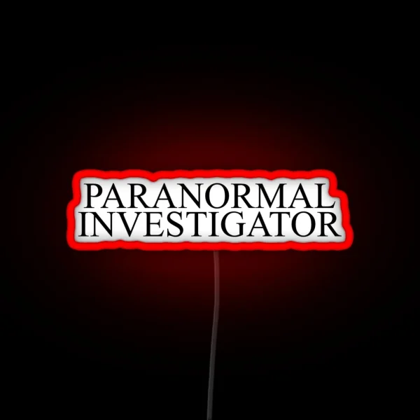 Paranormal Investigator RGB Neon Sign