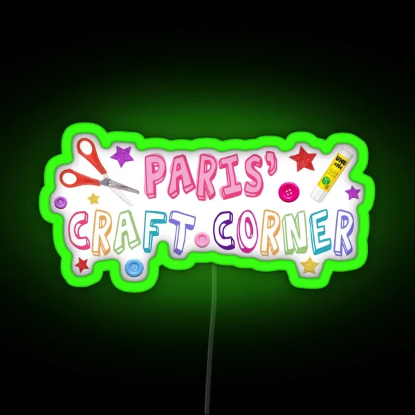 Paris Craft Corner RGB Neon Sign