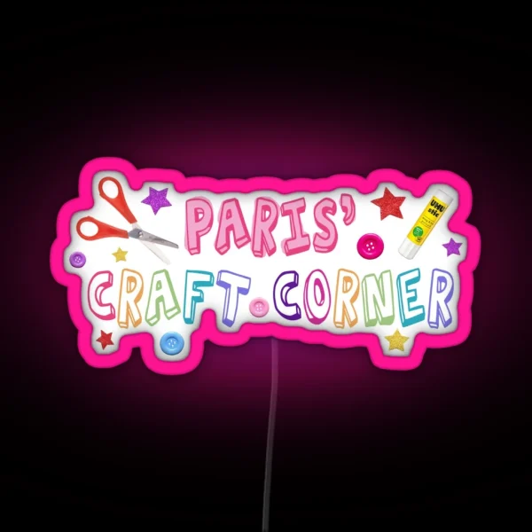 Paris Craft Corner RGB Neon Sign
