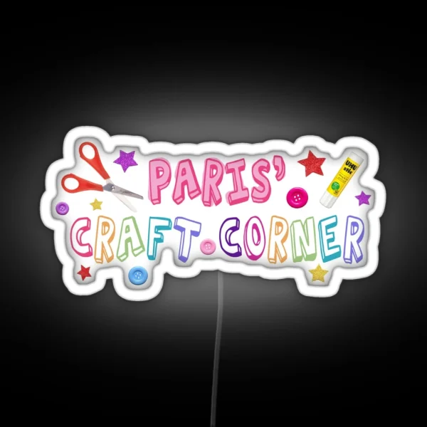 Paris Craft Corner RGB Neon Sign
