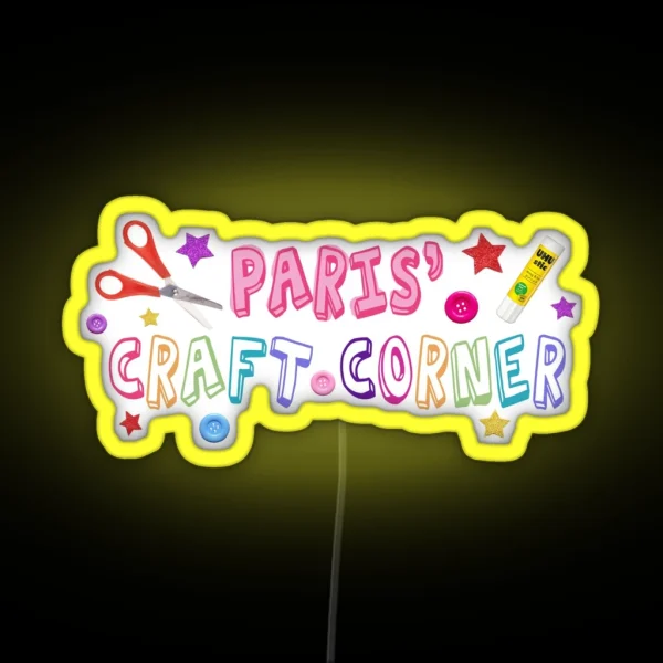 Paris Craft Corner RGB Neon Sign