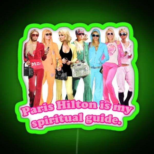 Paris Hilton RGB Neon Sign