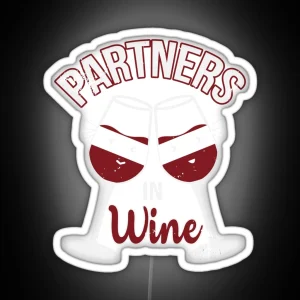 Partners In Wine Wine Drinker RGB Neon Sign