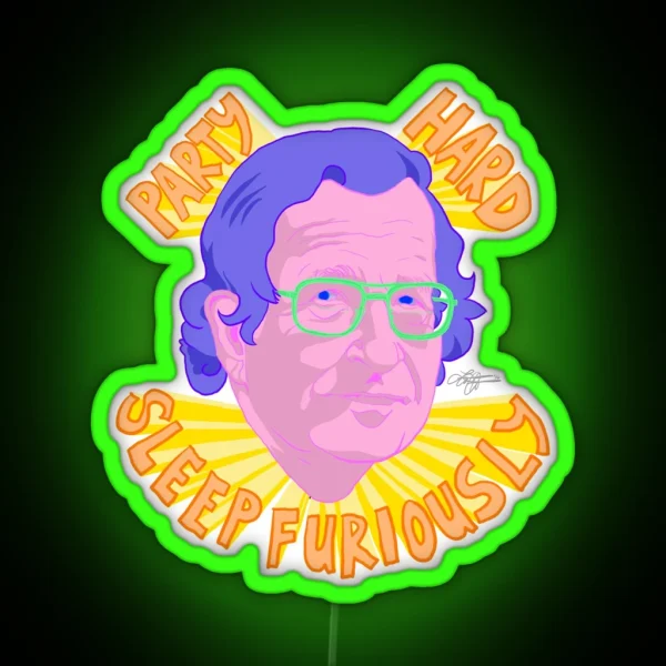 PARTY CHOMSKY RGB Neon Sign