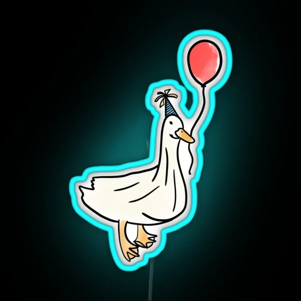 Party Duck RGB Neon Sign