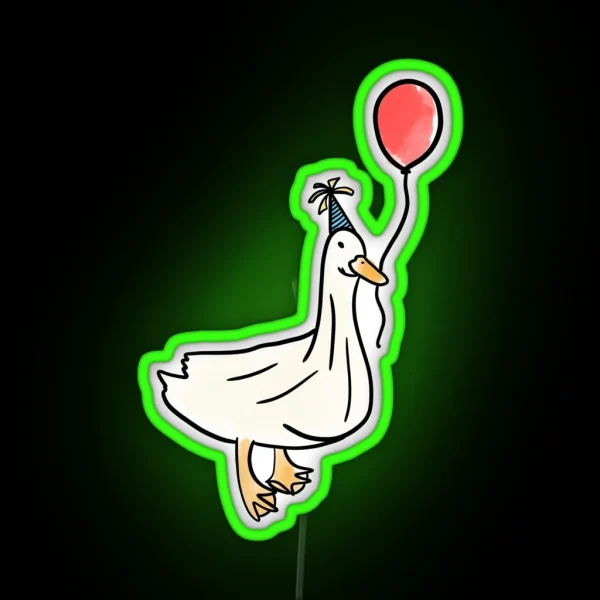Party Duck RGB Neon Sign