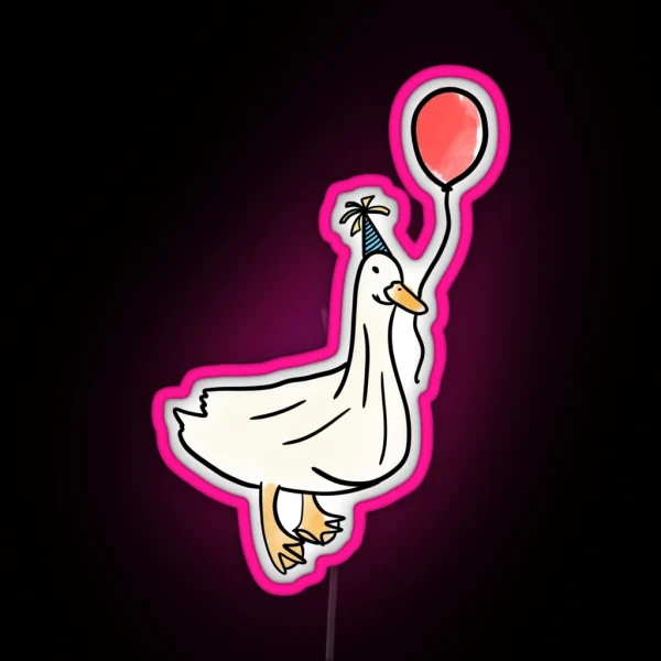 Party Duck RGB Neon Sign