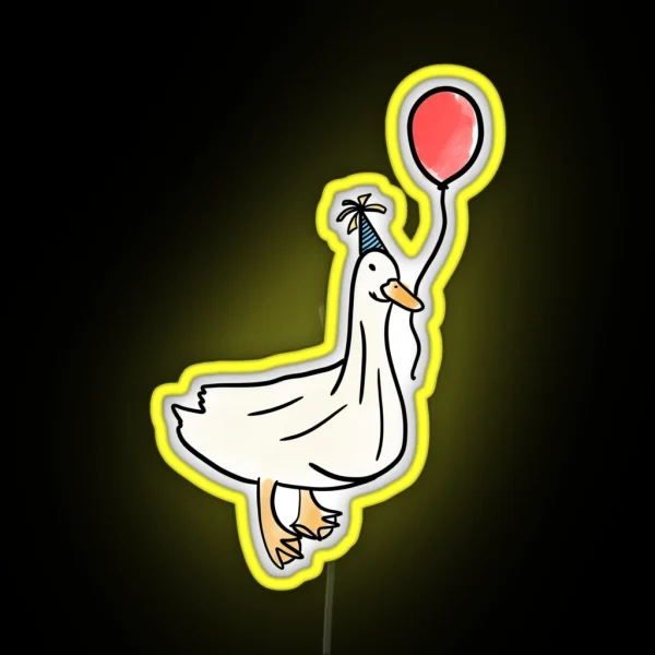 Party Duck RGB Neon Sign