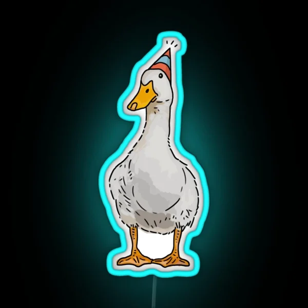 Party Duck RGB Neon Sign