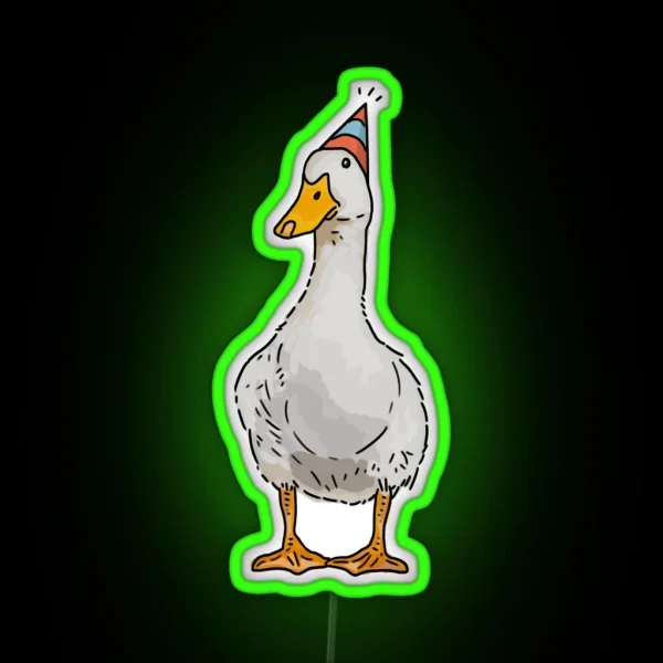 Party Duck RGB Neon Sign
