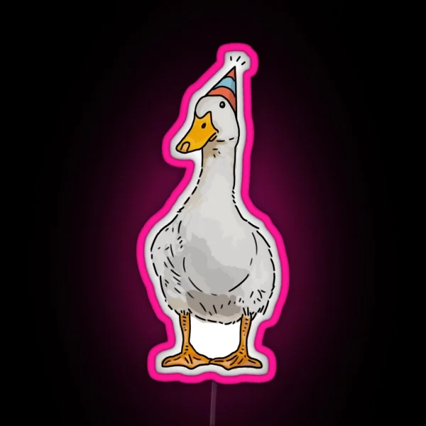 Party Duck RGB Neon Sign