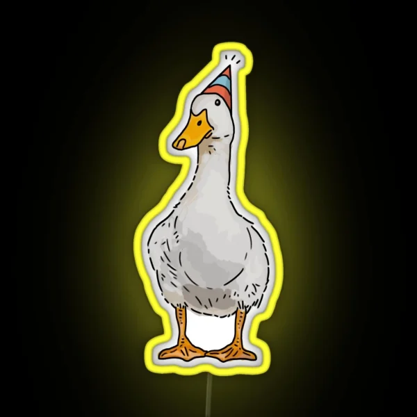 Party Duck RGB Neon Sign