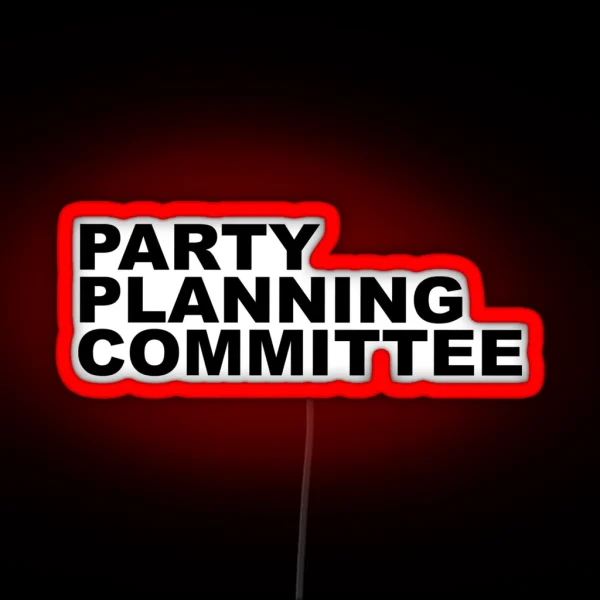 Party Planning Committee RGB Neon Sign