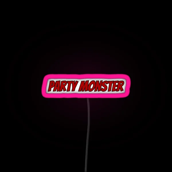 Partymonster Red RGB Neon Sign