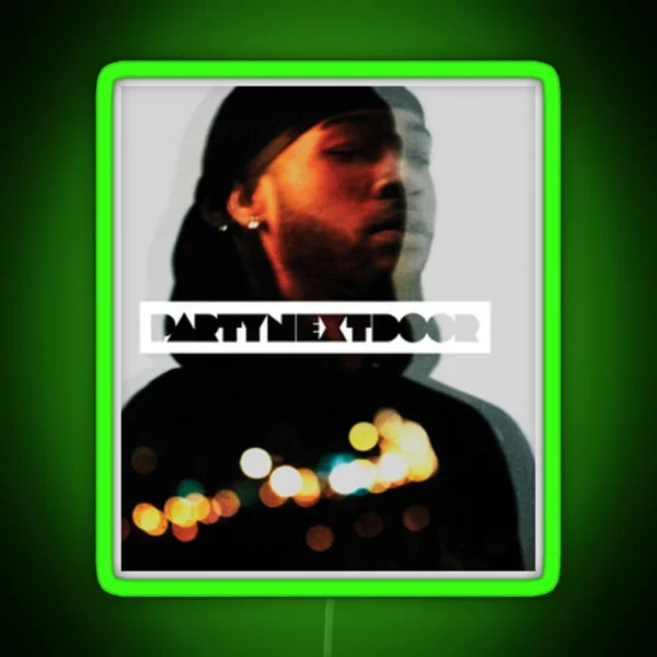 Partynextdoor Album Cover RGB Neon Sign