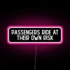 Caution: Daring Travelers Wear This Glow-in-the-Dark Neon Safety Sign Only