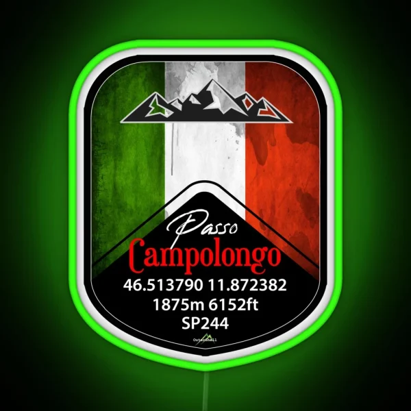 Passo Campolongo Dolomites Italy Led And Led RGB Neon Sign