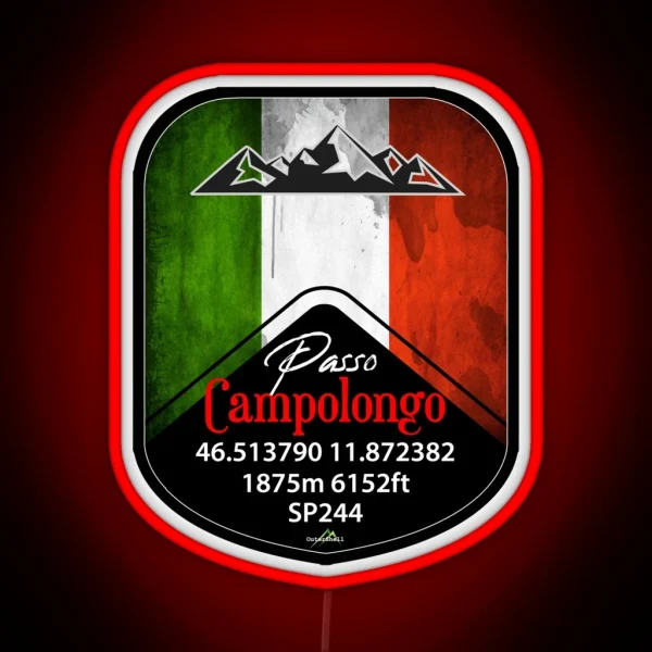 Passo Campolongo Dolomites Italy Led And Led RGB Neon Sign