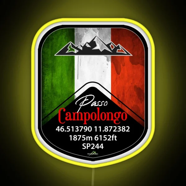 Passo Campolongo Dolomites Italy Led And Led RGB Neon Sign