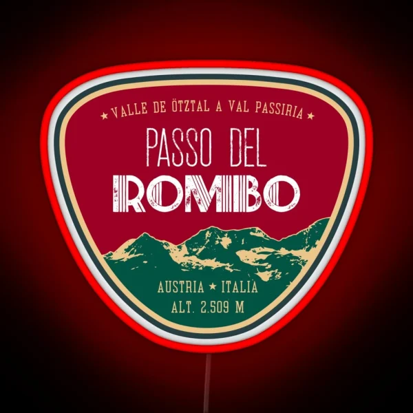 Passo Del Rombo Timmelsjoch Italy Austria Led Led RGB Neon Sign