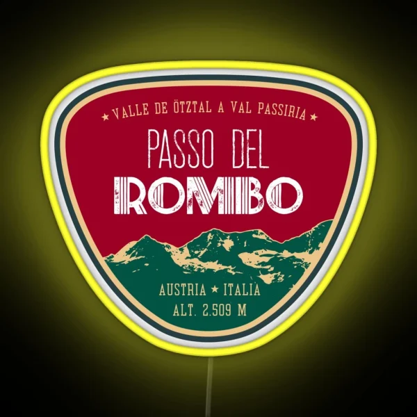 Passo Del Rombo Timmelsjoch Italy Austria Led Led RGB Neon Sign