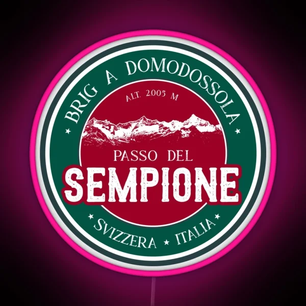 Passo Del Sempione Italy Switzerland Led Led RGB Neon Sign