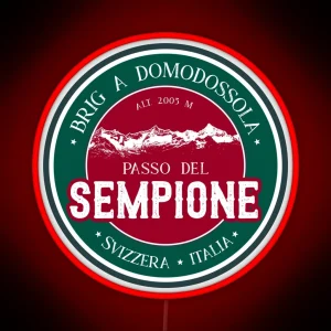 Passo Del Sempione Italy Switzerland Led Led RGB Neon Sign