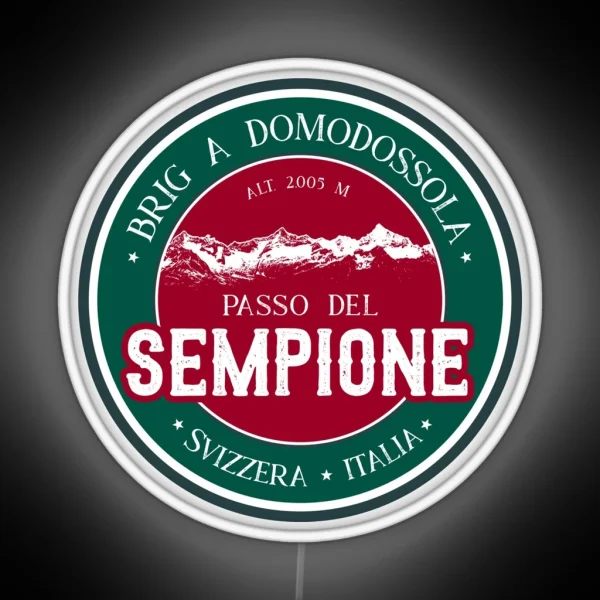 Passo Del Sempione Italy Switzerland Led Led RGB Neon Sign