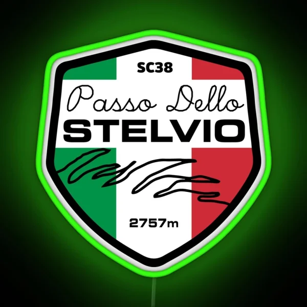 Passo Dello Stelvio RGB Neon Sign