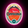 RGB LED illuminated camping tour souvenir with Italy Dolomite scenery