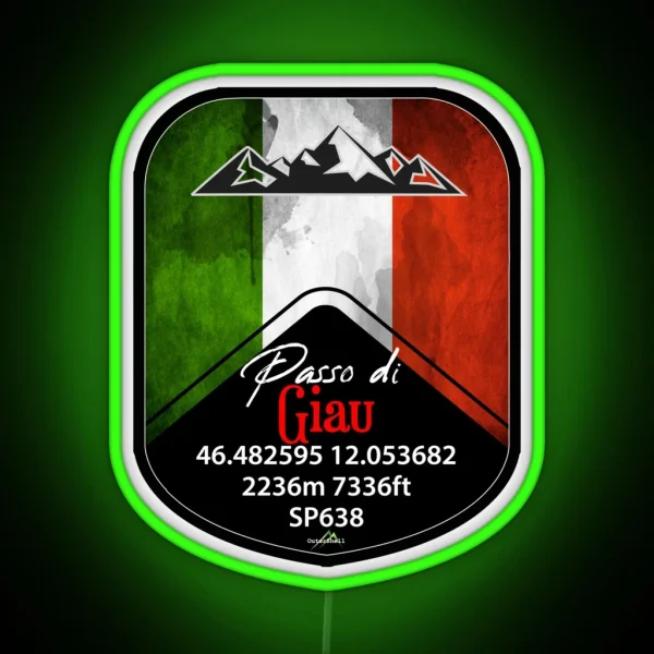 Passo Di Giau Dolomites Italy Led And Led RGB Neon Sign