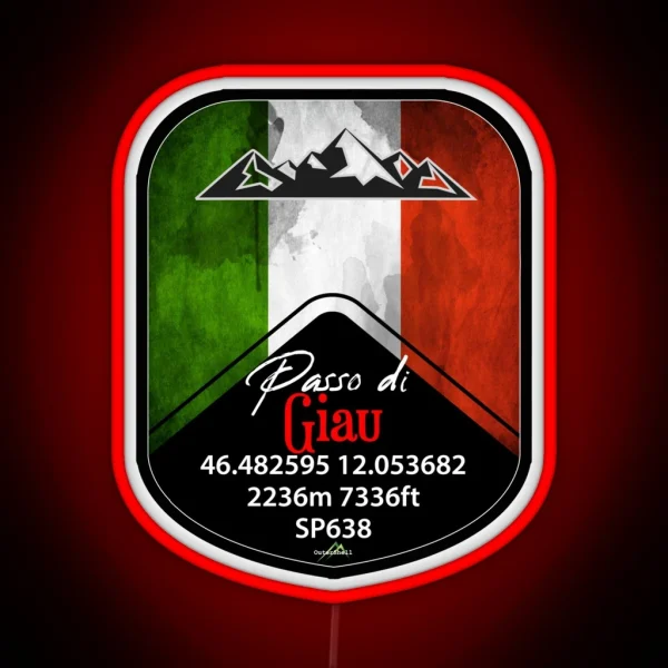 Passo Di Giau Dolomites Italy Led And Led RGB Neon Sign