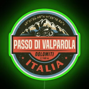 Passo Di Valparola Valparola Pass RGB Neon Sign