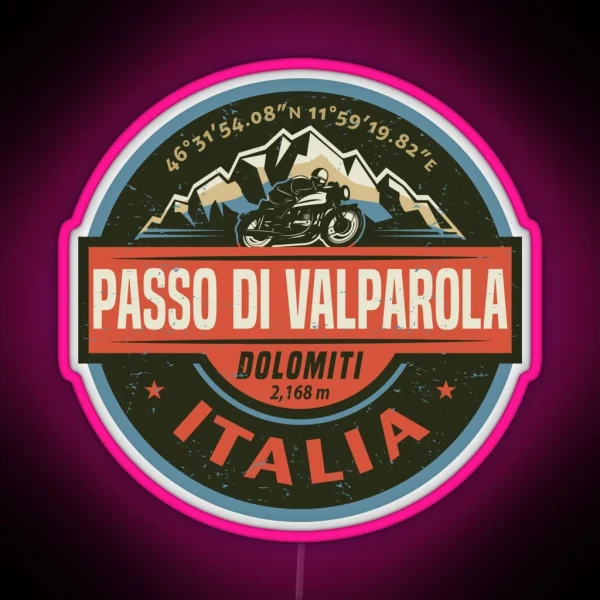 Passo Di Valparola Valparola Pass RGB Neon Sign