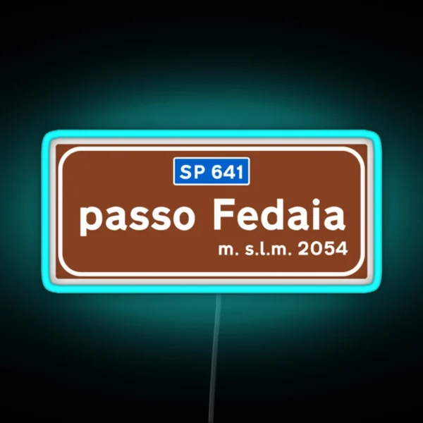 Passo Fedaia RGB Neon Sign