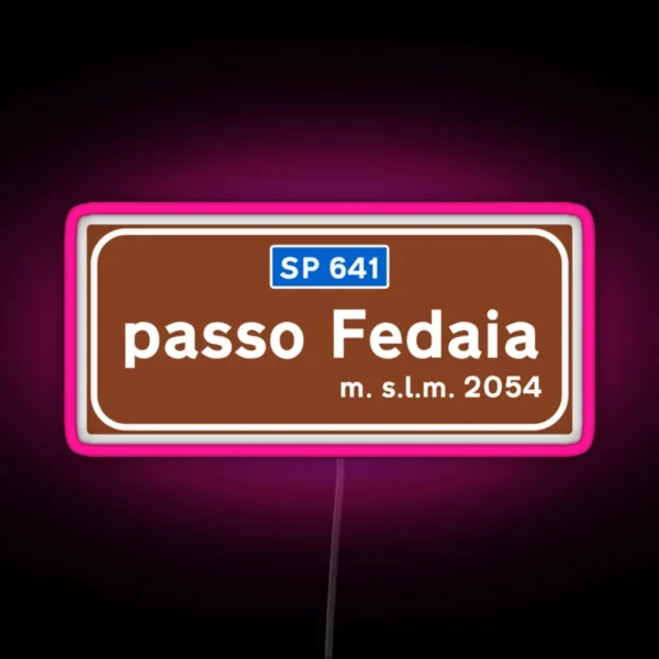 Passo Fedaia RGB Neon Sign