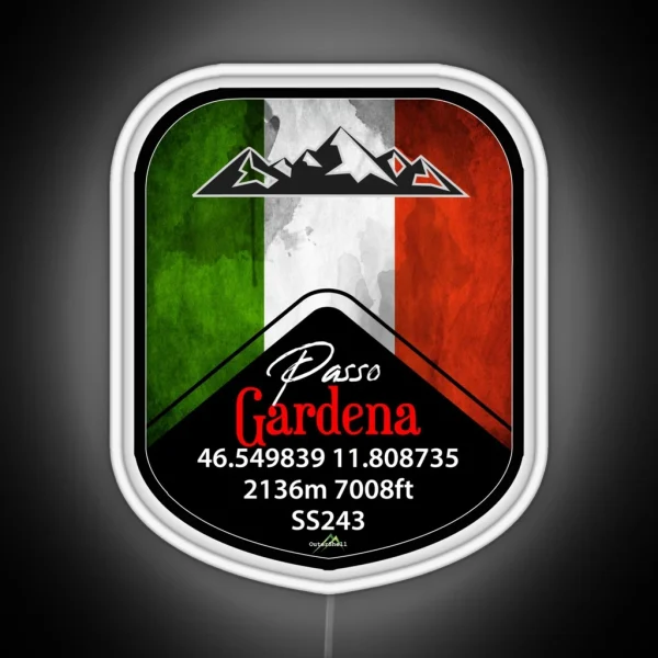 Passo Gardena Dolomites Italy Led And Led RGB Neon Sign