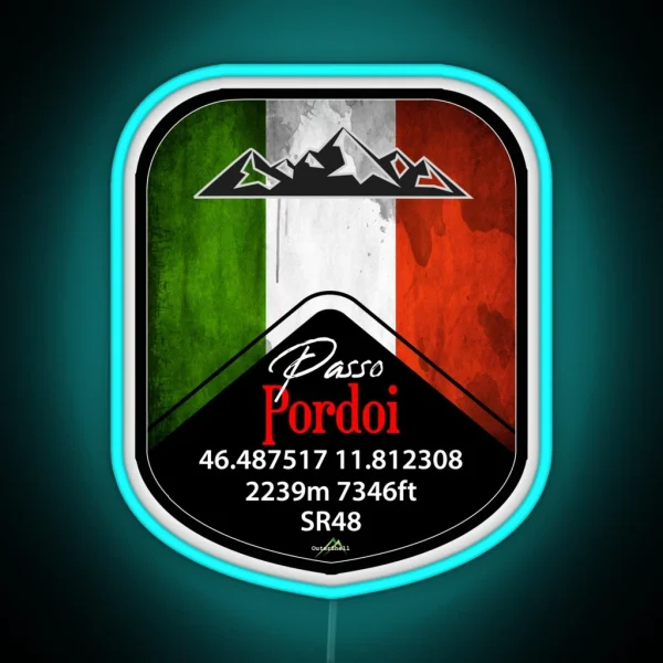 Passo Pordoi Dolomites Italy Led And Led RGB Neon Sign