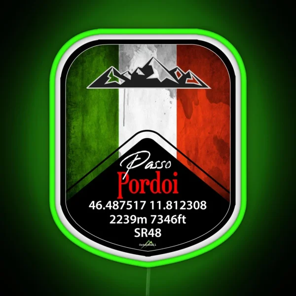 Passo Pordoi Dolomites Italy Led And Led RGB Neon Sign