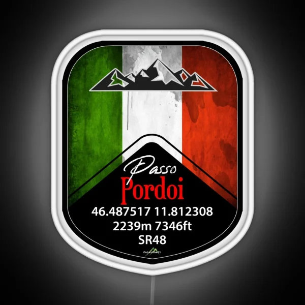 Passo Pordoi Dolomites Italy Led And Led RGB Neon Sign