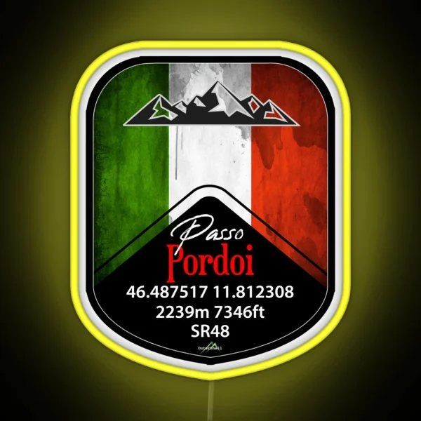 Passo Pordoi Dolomites Italy Led And Led RGB Neon Sign