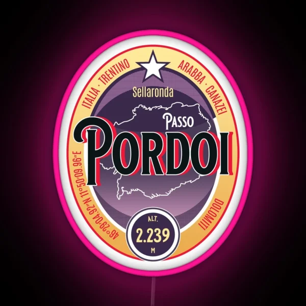Passo Pordoi Italy Led Led RGB Neon Sign