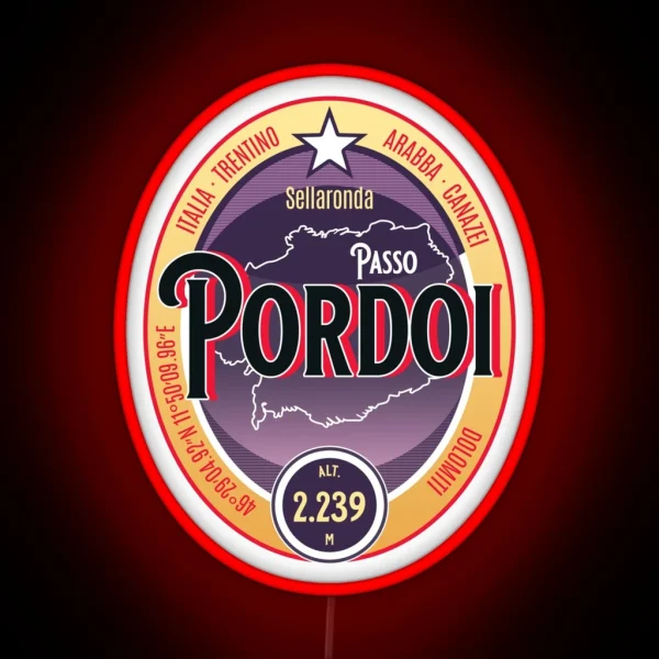 Passo Pordoi Italy Led Led RGB Neon Sign