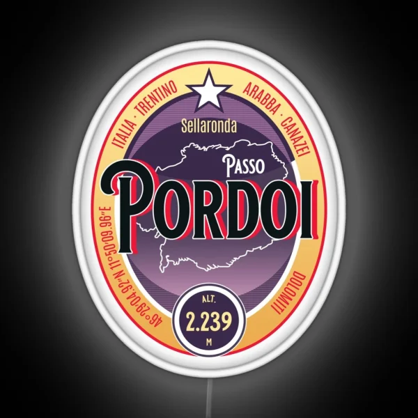 Passo Pordoi Italy Led Led RGB Neon Sign