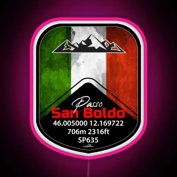 Passo San Boldo Italy Led And Led RGB Neon Sign