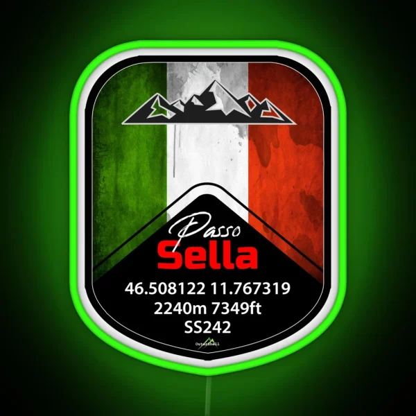 Passo Sella Dolomites Italy Led And Led RGB Neon Sign